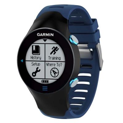 Smart Watch silicone polsband horlogeband voor Garmin Forerunner 610 (donkerblauw)