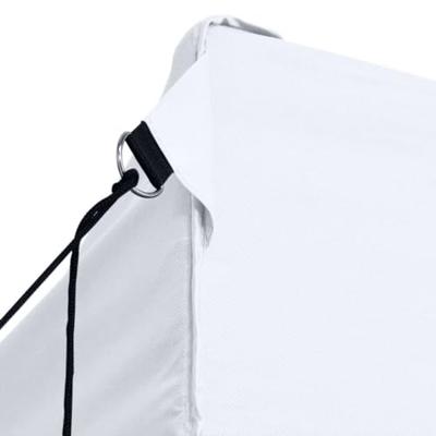 Partytent met 4 zijwanden inklapbaar 3x6 m staal wit - thumbnail