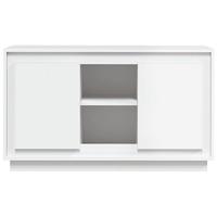 Dressoir 102x35x60 cm bewerkt hout wit - thumbnail