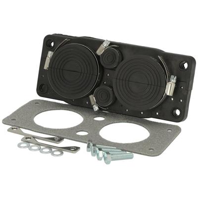 Fibox FCE 2x64 Kabeldoorvoeringsplaat Polycarbonaat Diepzwart (RAL 9005) 1 stuk(s) Fibox FCE 2x64 Kabeldoorvoeringsplaat Polycarbonaat Diepzwart (RAL 9005) 1 stuk(s)