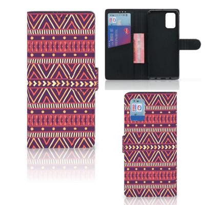 Samsung Galaxy A02s | M02s | Telefoon Hoesje | Aztec Paars Samsung Galaxy A02s | M02s | Telefoon Hoesje | Aztec Paars