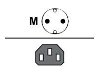 ACT AK5128 230V Stroomkabel Schuko CEE7/7 Male (Haaks)/C13 Rood - 60 cm - thumbnail