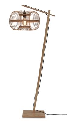 GOOD&MOJO Vloerlamp 'Hokkaido' Bamboe, 150cm, kleur Naturel GOOD&MOJO Vloerlamp 'Hokkaido' Bamboe, 150cm, kleur Naturel