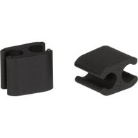 Elvedes kabelclips duo pvc 5,0 mm + 5,0 mm zwart (50 stuks) - thumbnail