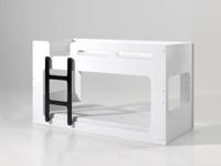 Vipack stapelbed Luca - wit/zwart - 210x90,4x106,8 cm - thumbnail