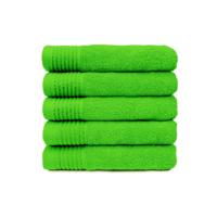 The One Handdoek 450 gram 50x100 cm Lime (5 stuks) - thumbnail