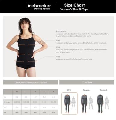 Icebreaker Siren Tank Hemd Dames Undyed L