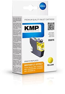KMP Inktcartridge vervangt Brother LC-3219XLY Compatibel Geel B58YX 1538,4009