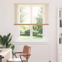 VidaXL Venetiaanse blind lichtbruin met patroon 150 x 120 cm pvc - thumbnail