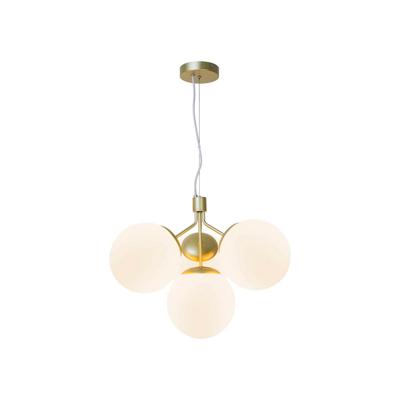 Nordlux 4-lichts hanglampIvona goud met wit glas - 2112153035