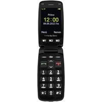 Primo by DORO 406 Senioren clamshell telefoon Met laadstation, SOS-knop Zwart - thumbnail