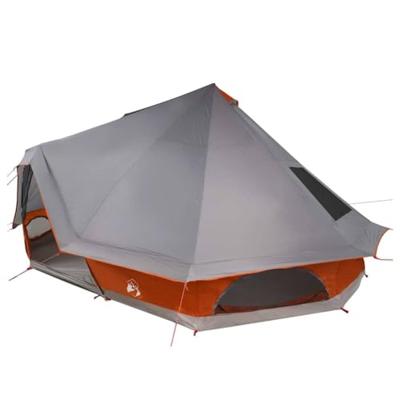 Familie Tipi Tent met dak Grijs en Oranje 680 x 430 x 270 cm