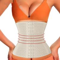 13-Buckle buikriem uitholling uit sterke taille vormgeving vorm geven maag gordel dames postpartum Corset Gordel (wit) - thumbnail