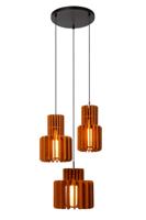 Lucide ROLLO - Hanglamp - 3xE27 - Terracotta - thumbnail