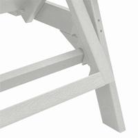 Ligstoel 2 pcs Wit 195,5 x 53 x 98,5 cm Polyetheen - thumbnail