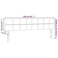 Hoofdbord LED 160x5x78/88 cm fluweel roze - thumbnail