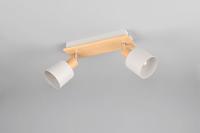 Trio Dubbele plafondlampShanti met houtlook - 862700276 - thumbnail