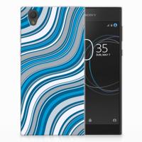 Sony Xperia L1 TPU bumper Waves Blue - thumbnail