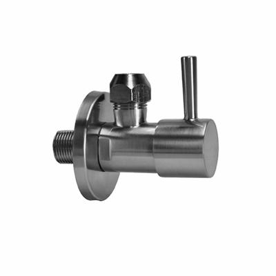 Hoekstopkraan Xellanz Minimal | 3/8"x3/8" of knel 10 mm | Geborsteld staal PVD