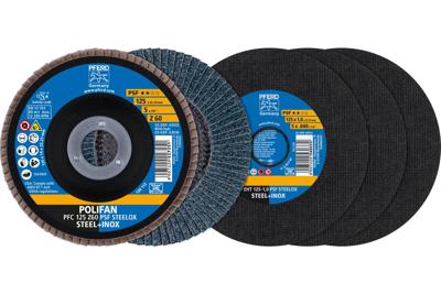 PFERD TOOLS 69198298 Lamellenschuurschijf Diameter 125 mm Boordiameter 22.23 mm RVS, Staal 1 set(s)