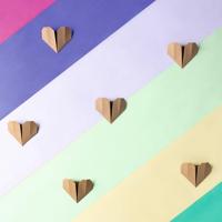 Origami papier, 500 vierkante vellen PREMIUM PASTEL FOLIA meerkleurig - thumbnail