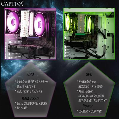 CAPTIVA PC Advanced Gaming R94-169 | AMD Ryzen 7 5700X | 32GB DDR4 RAM | NVIDIA GeForce RTX 5060 Ti 8GB | 1 TB SSD | Windows 11 Home CAPTIVA PC Advanced Gaming R94-169 | AMD Ryzen 7 5700X | 32GB DDR4 RAM | NVIDIA GeForce RTX 5060 Ti 8GB | 1 TB SSD | Windows 11 Home