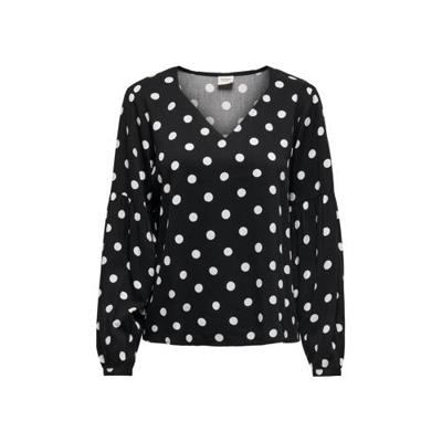 JDY blouse met stippen zwart JDY blouse met stippen zwart