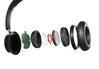 DALI IO-8 over-the-ear draadloze/bekabelde hifi-hoofdtelefoon met ANC, Bluetooth AptX en gepatenteerde SMC-drivertechnologie, 35 uur batterijduur - (ijzerzwart) - thumbnail