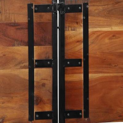 Hoofdeinde 200 cm massief gerecycled en ijzer