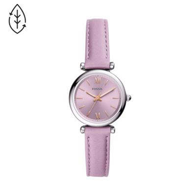 Horlogeband Fossil ES5102 Leder Paars 10mm Horlogeband Fossil ES5102 Leder Paars 10mm