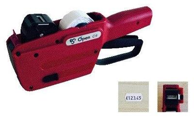 Etiketteertang open-data c6 1 regel 12x26mm