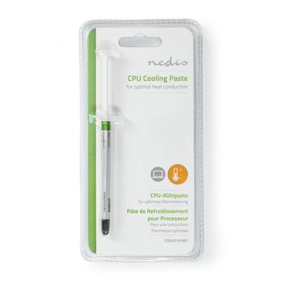 Nedis Koelpasta | =1.63W/m-k | Wit | 1 stuks - COOLP101WT COOLP101WT Nedis Koelpasta | =1.63W/m-k | Wit | 1 stuks - COOLP101WT COOLP101WT