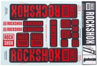 ROCKSHOX decor set decal set red - thumbnail
