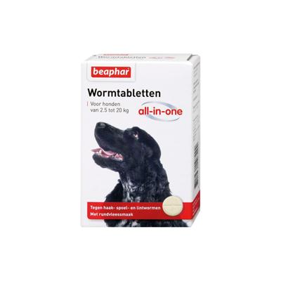 BEAPHAR WORMTABLET ALL-IN-ONE HOND 2,5-20 KG 2 TBL