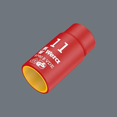 Wera 8790 B Zyklop VDE doppen, geïsoleerd, voorzien van 3/8" aandrijving, 14.0 x 46.0 mm - 1 stuk(s) - 05004958001 Wera 8790 B Zyklop VDE doppen, geïsoleerd, voorzien van 3/8" aandrijving, 14.0 x 46.0 mm - 1 stuk(s) - 05004958001