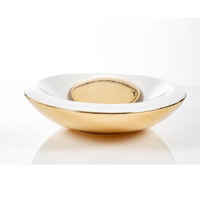 Waskom Cipi Saturn Titanio 62x45x13 cm Porselein Goud Cipi