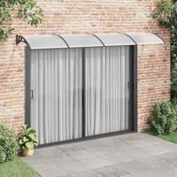 VidaXL Deurluifel 350x100 cm polycarbonaat zwart - thumbnail