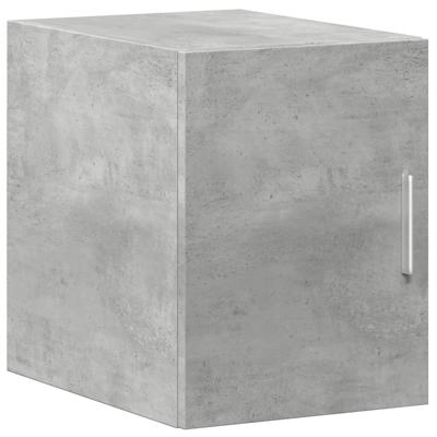 Opbergkast smal 30x42,5x225 cm bewerkt hout betongrijs - thumbnail