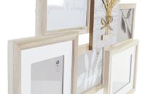 Fotolijsten DKD Home Decor 54 x 2,4 x 36,7 cm Kristal Natuurlijk Shabby Chic - thumbnail