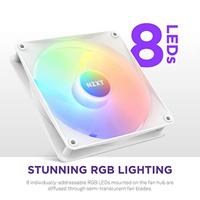 NZXT F140 Core - 140mm RGB Fan - Single - White - thumbnail