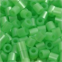 NABBI Strijkkralen, afm 5x5 mm, gatgrootte 2,5 mm, medium, groen parelmoer (32240), 6000 stuk/ 1 doos - thumbnail