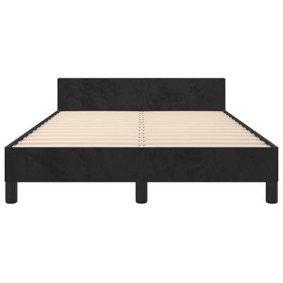 Bedframe zonder matras 120x190 cm fluweel zwart