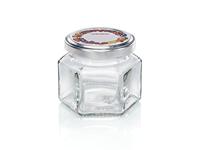 Leifheit 3209 jampot zeshoekig 106 ml glas/zilver - thumbnail