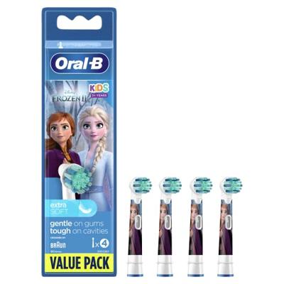 Oral-B EB10S-4 Frozen Opzetborstel voor elektrische tandenborstel 4 stuk(s) Wit