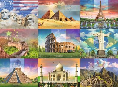 Puzzel Ravensburger 13290 XXL Monumentos del mundo 200 Onderdelen