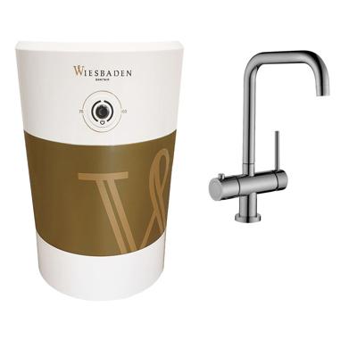 Mueller Biyo kokend water kraan met 5 liter boiler en RVS U-uitloopkraan Mueller Biyo kokend water kraan met 5 liter boiler en RVS U-uitloopkraan