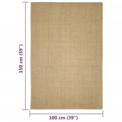 VidaXL Sisalmat voor krabpaal 100x150 cm