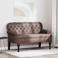 Chesterfield Bank Bruin 119.5 x 64.5 x 75 cm Nep Leer - thumbnail