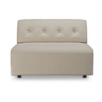 HKliving Vint bank middle 1,5-seat Pure Ivory - thumbnail