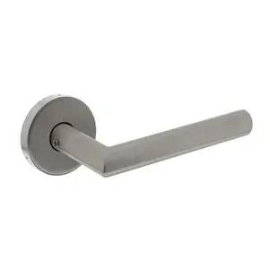 Intersteel Deurkruk Jura op massieve rozet achterdeurbeslag - RVS Intersteel Deurkruk Jura op massieve rozet achterdeurbeslag - RVS